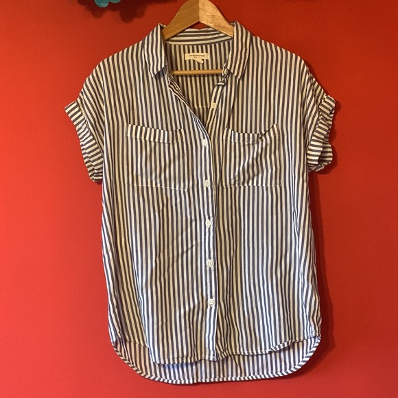 beachlunchlounge Comfy Striped Button Down - Picture 4 of 8